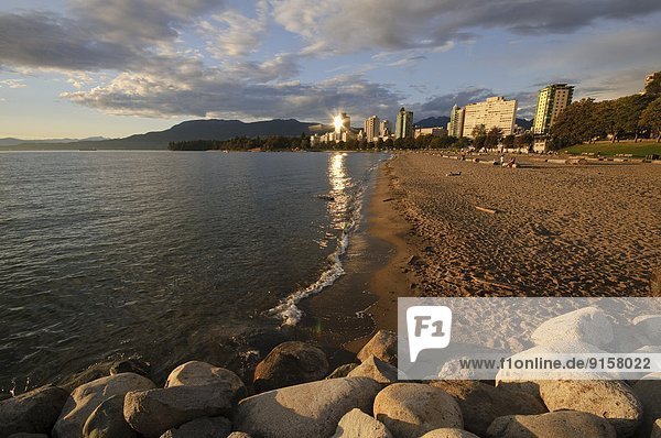 Vancouver's West End and English Bay Beach. Vancouver  British Columbia  Canada