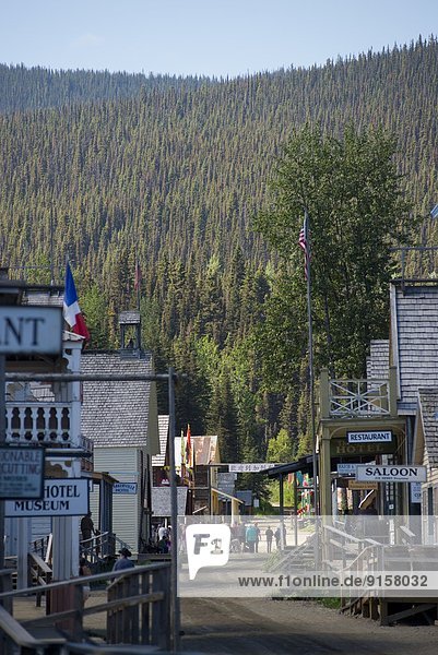 Historic gold rush townsite of Barkerville  Cariboo Region  British Columbia  Canada