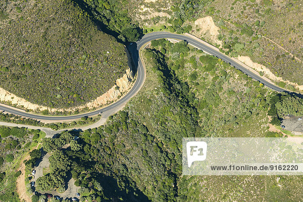 Luftaufnahme  Küstenstraße Chapmans Peak Drive  Kapstadt  Westkap  Republik Südafrika