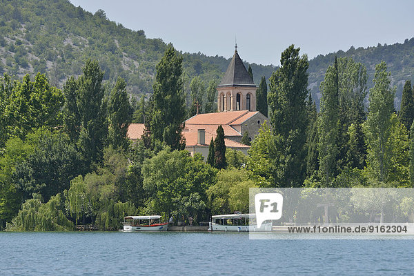 Kloster Visovac  Klosterinsel Visovac  Krka-Nationalpark  Gespanschaft ?ibenik-Knin  Dalmatien  Kroatien