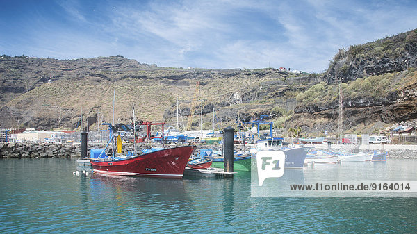 Hafen Boot Kanaren Kanarische Inseln La Palma Spanien