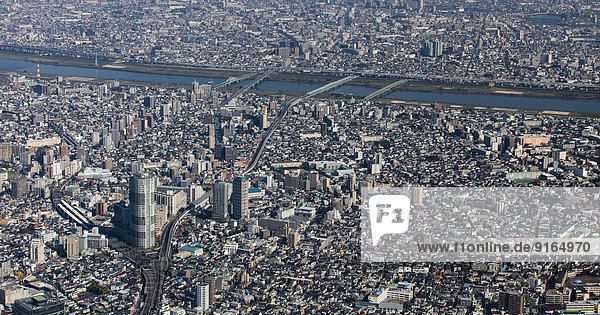 Tokio  Japan  Luftaufnahme