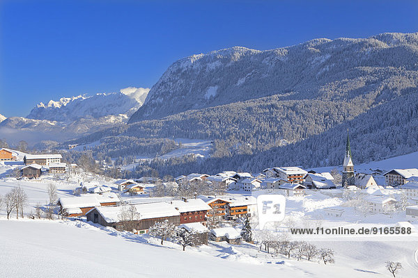 Hinterthiersee im Winter  Tirol  Österreich