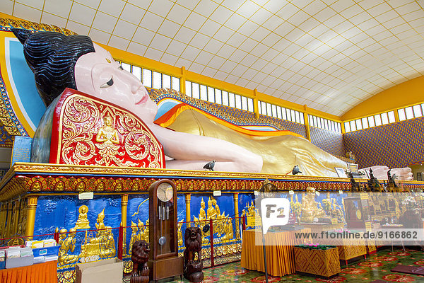 Large Buddha statue in Wat Chayamangkalaram temple  George Town  Penang  Malaysia
