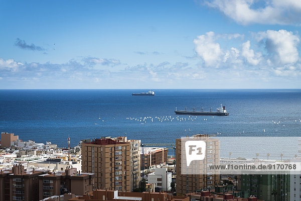 Spain  Canary Islands  Gran Canaria  Ships at Las Palmas habrour