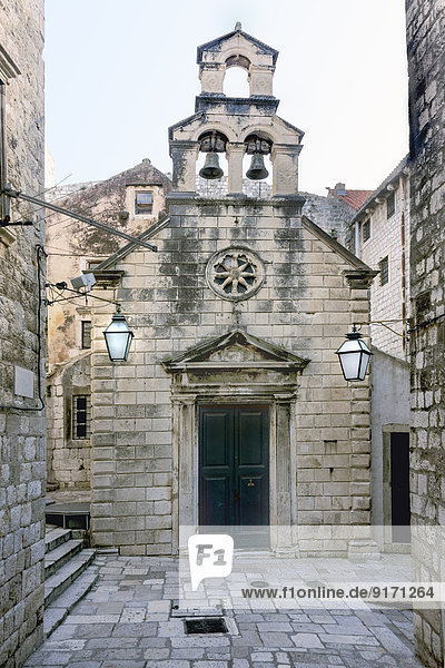 Kroatien  Dubrovnik  Blick auf die St. Nikolauskirche in der historischen Altstadt