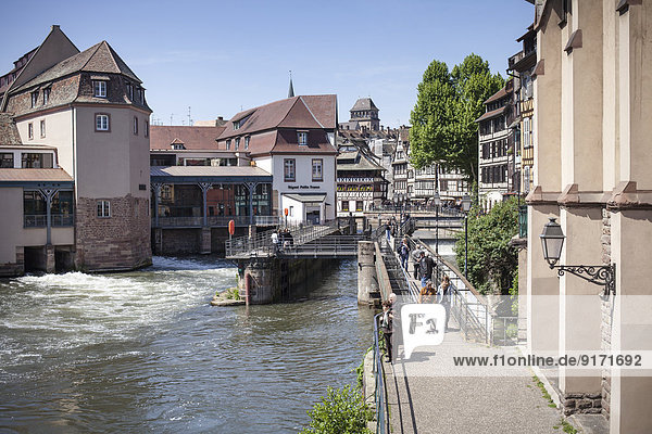 Frankreich  Elsass  Straßburg  La Petite France  Quai des Moulins
