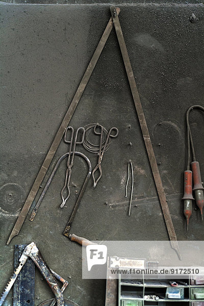 Germany,  Munich,  Tools in art foundry