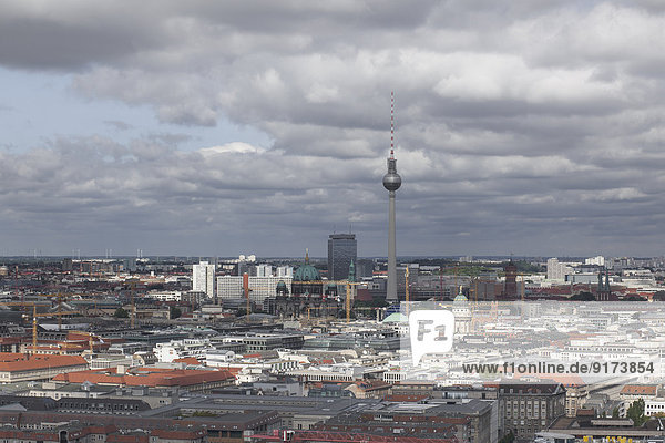 Germany  Berlin  view over Berlin Mitte with television tower