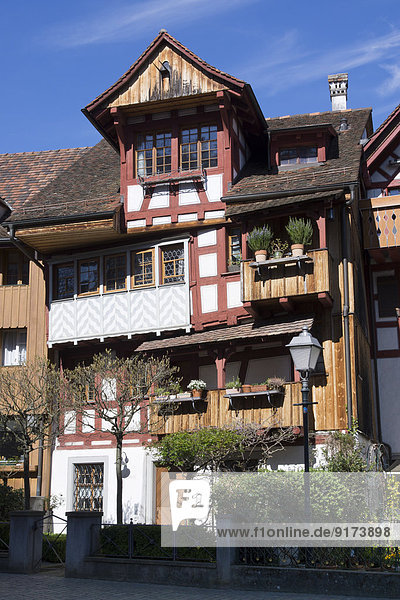 Schweiz  Thurgau  Arbon  Altstadt  Fachwerkhäuser