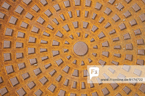 Germany,  Rosty manhole cover