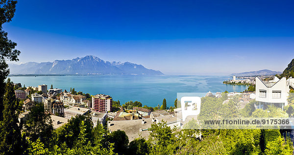Schweiz  Kanton Waadt  Montreux  Genfersee  Villa