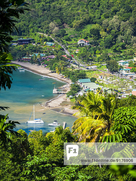 Karibik  Antillen  Kleine Antillen  Saint Lucia  Soufriere  Bucht