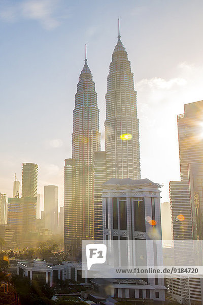 Kuala Lumpur Hauptstadt Skyline Skylines Großstadt Ansicht Malaysia
