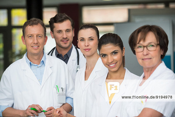 Portrait of medical-team smiling