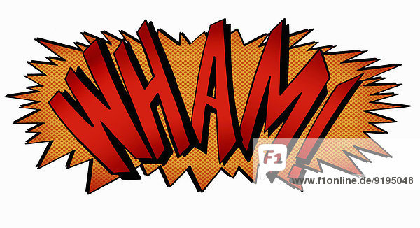 Wham! Sound Effekt aus einem Comic-Heft