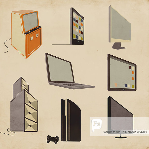 Moderne und altmodische Computer,  Unterhaltungs- und Videospieltechnologie