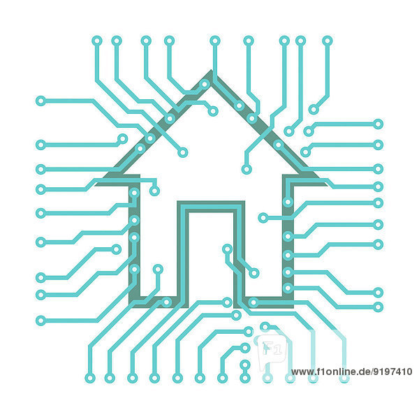 Wohnhaus Symbol Illustration