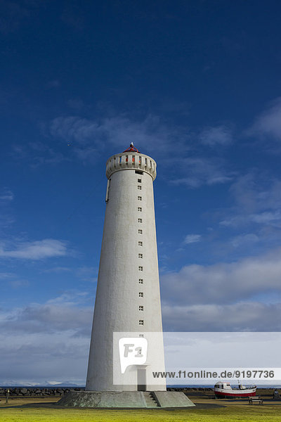 Gardur Leuchtturm  Gardur  Sudurnes  Island