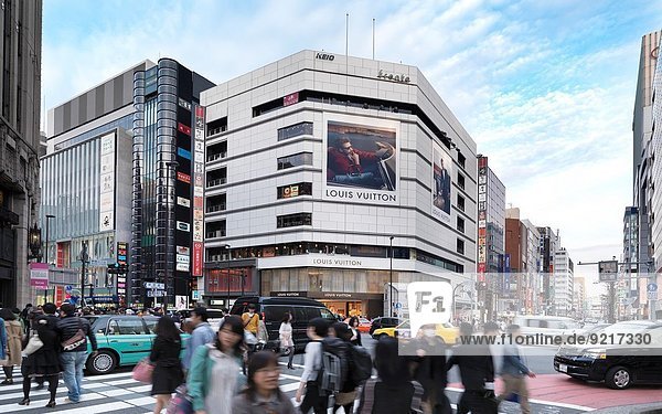 Autobahnkreuz Straße Tokyo Hauptstadt Laden Shinjuku