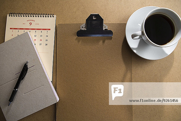 Klemmbrett Kaffee Tisch Notizblock
