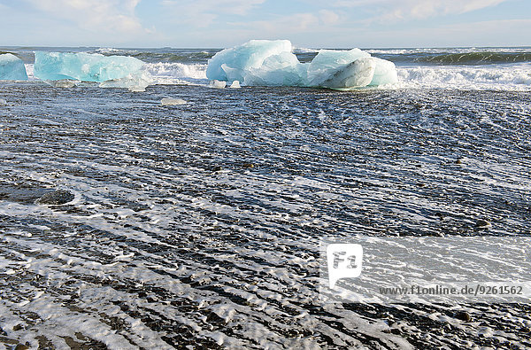 Strand Gletscher schmelzen Arktis