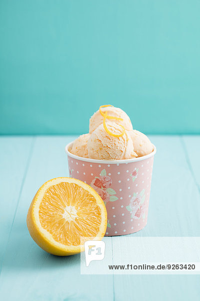 Orange icecream