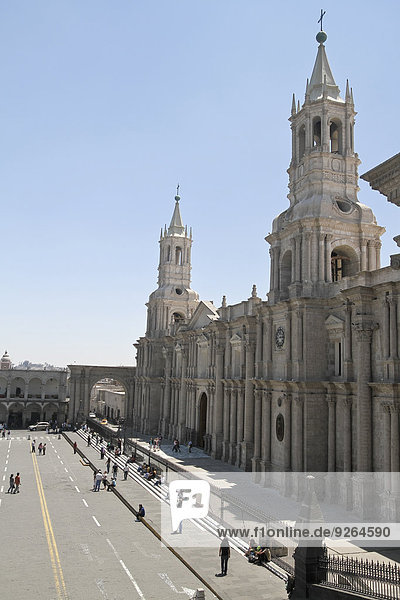 South America  Peru  Arequipa  Basilica Cathedral of Arequipa