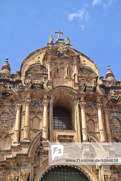 Südamerika  Peru  Cusco  Blick auf die Jesuitenkirche La Compania de Jesus