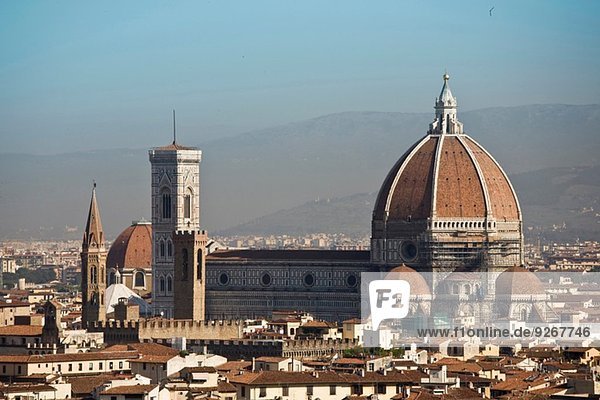 Blick auf die Kathedrale von Florenz,  Florenz,  Toskana,  Italien