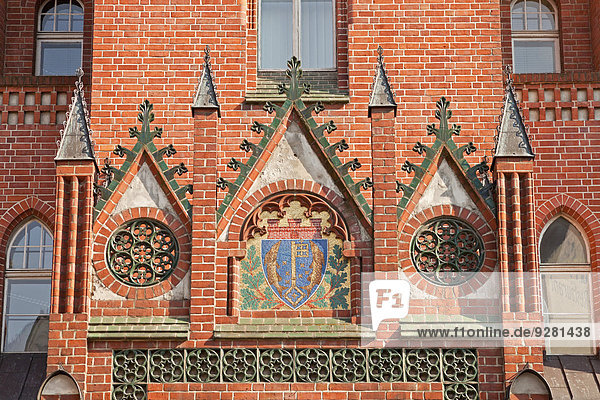Coat of arms at the town hall of Köpenick  Berlin  Germany