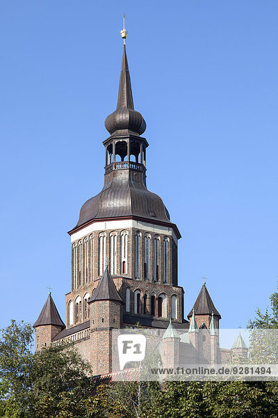 St.-Marien-Kirche von 1298 in der Stralsunder Altstadt  Stralsund  Mecklenburg-Vorpommern  Deutschland