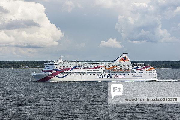 Fährschiff Baltic Queen der AS Tallink Grupp,  auf der Fahrt von Tallin nach Helsinki,  Pringi,  Harju,  Estland