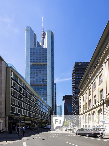 Gebäude Ansicht Frankfurt am Main Commerzbank Deutschland Hessen Rossmarkt