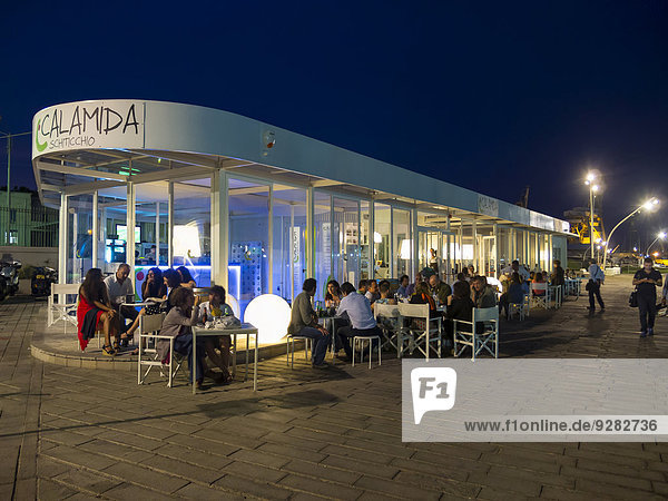 Lounge  Bar am Fischerhafen  Piazza Fonderia  Palermo  Sizilien  Italien