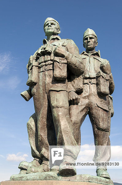 Commando Memorial Denkmal  Spean Bridge  Lochaber  Schottland  Großbritannien