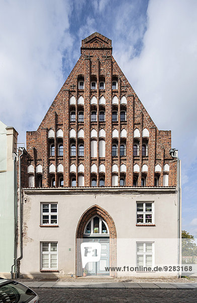 Wohnhaus Stadt Architektur Geschichte Giebel Deutschland Mecklenburg-Vorpommern Stralsund