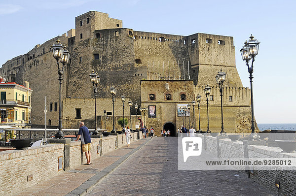 'Castel dell 'Ovo  castle  Bürg  Naples  Campania  Italy'