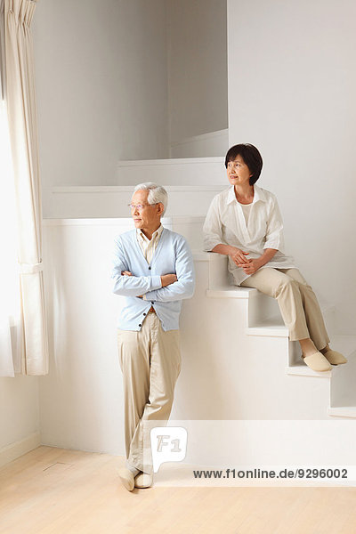 Senior Senioren Zimmer Wohnzimmer Erwachsener japanisch