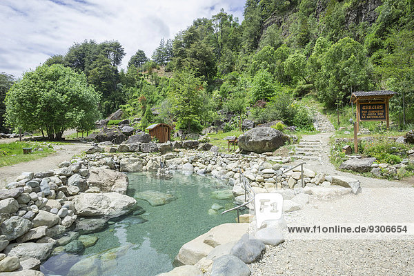 Thermalbecken der Termas los Pozones Pucón Región de la Araucanía Chile