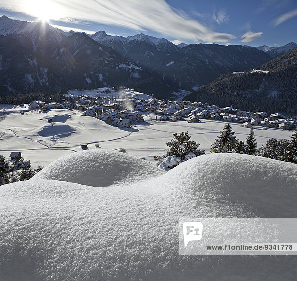 Serfaus im Winter  Tirol  Österreich  Europa