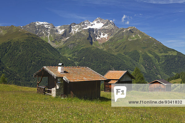 Hoher Riffler und Dawinalm  Verwallgruppe  Tirol  Österreich  Europa