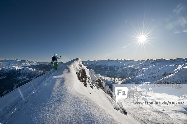 Austria,  Salzburg,  Altenmarkt-Zauchensee,  Austrian woman skiing