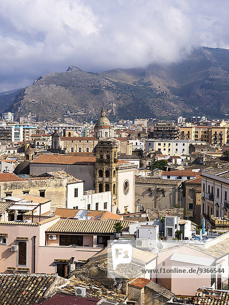 Italien  Sizilien  Palermo  Blick auf die Altstadt