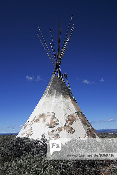 Teepee in remote field