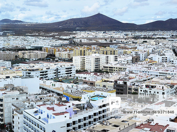Stadtansicht Arrecife Lanzarote Kanaren Spanien Europa