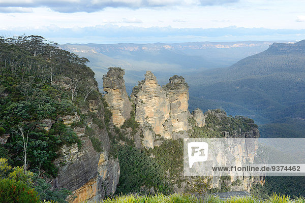 Felsformation Three Sisters  Blue-Mountains-Nationalpark  New South Wales  Australien