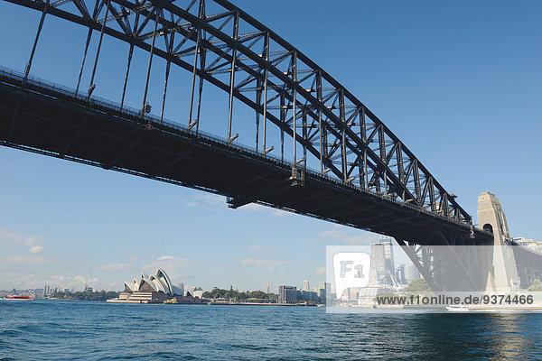 Skyline Skylines Hafen Opernhaus Oper Opern Brücke Australien Sydney