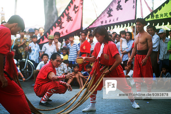 Kung Fu Demonstration  Tet New Year  Saigon  Vietnam