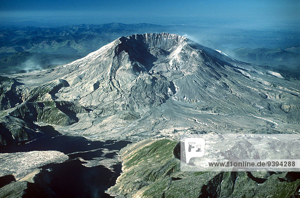 Aerial  Mt. St. Helens Volcano  Washington